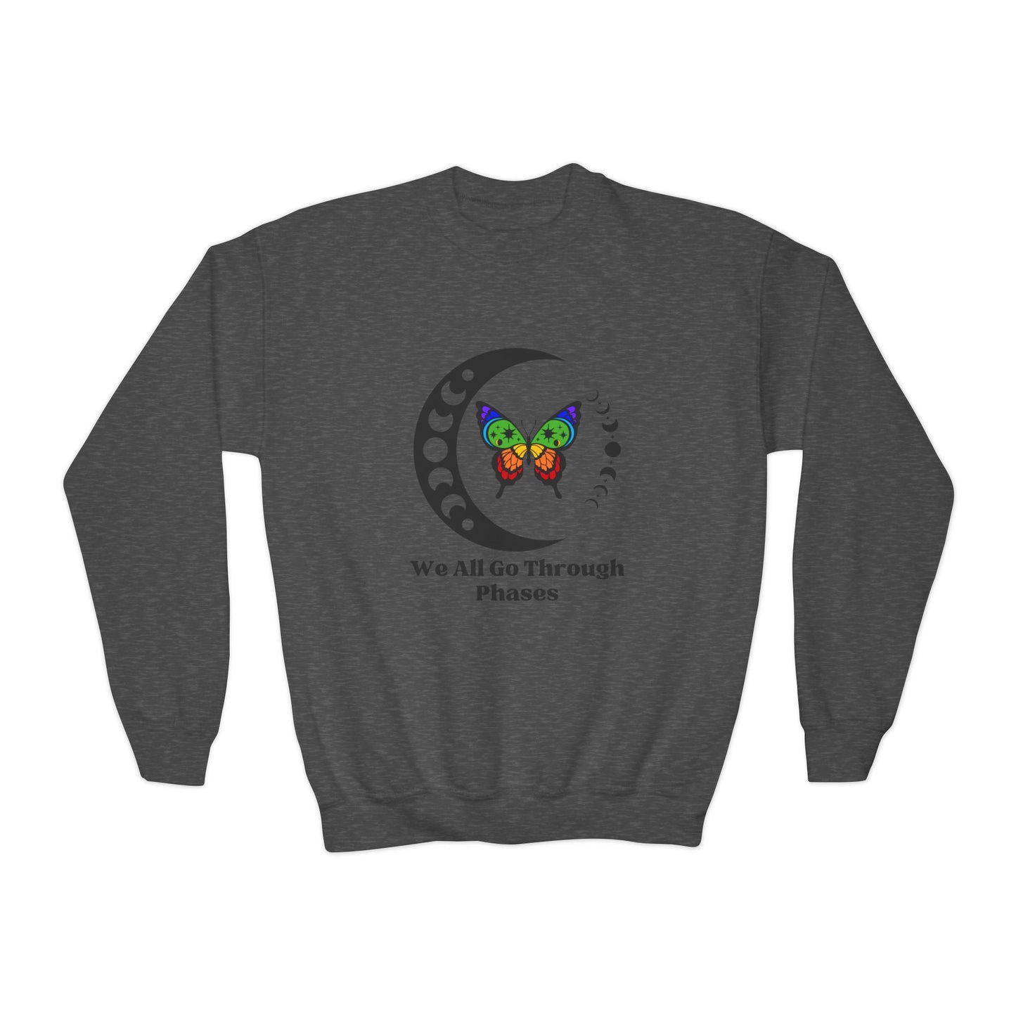 We All Go Through Phases - Youth Crewneck Sweatshirt