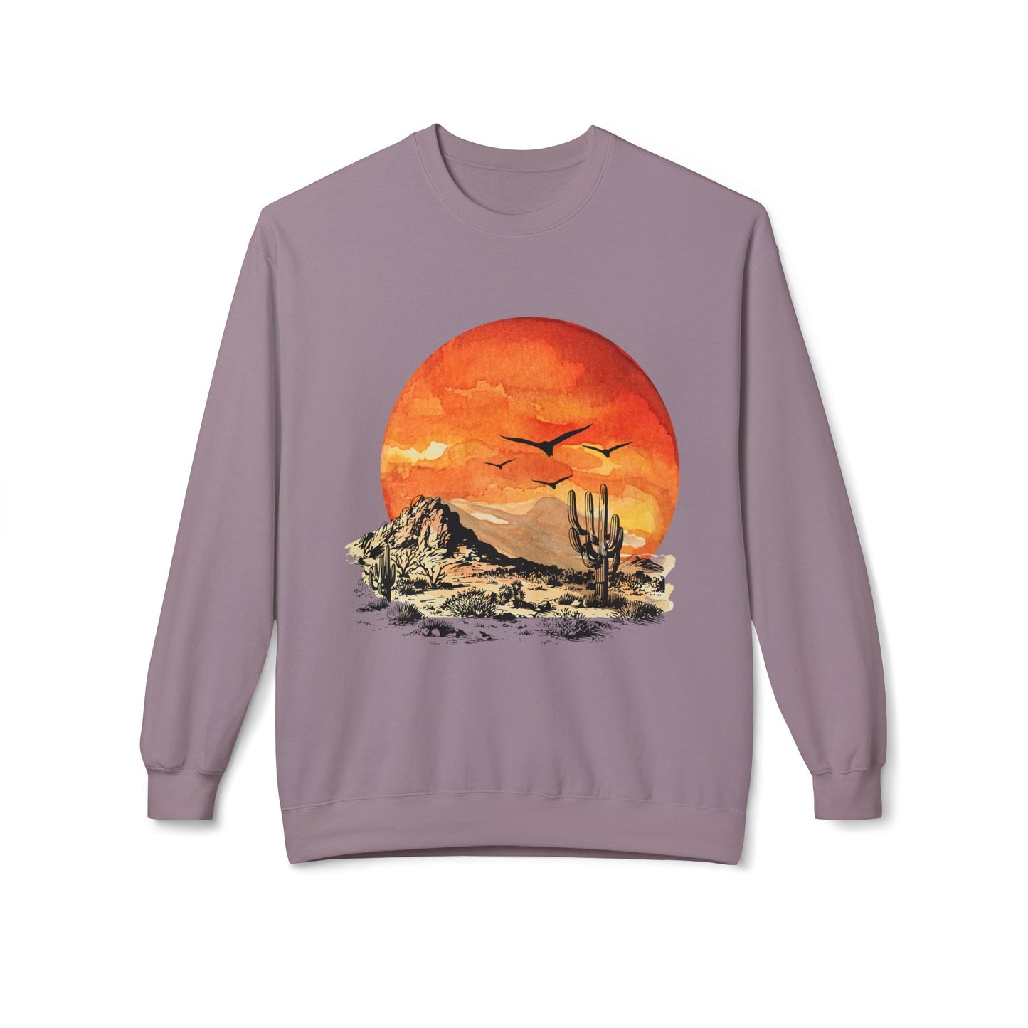 Desert Sun - Adult Unisex Sweatshirt - Bright Watercolor Print