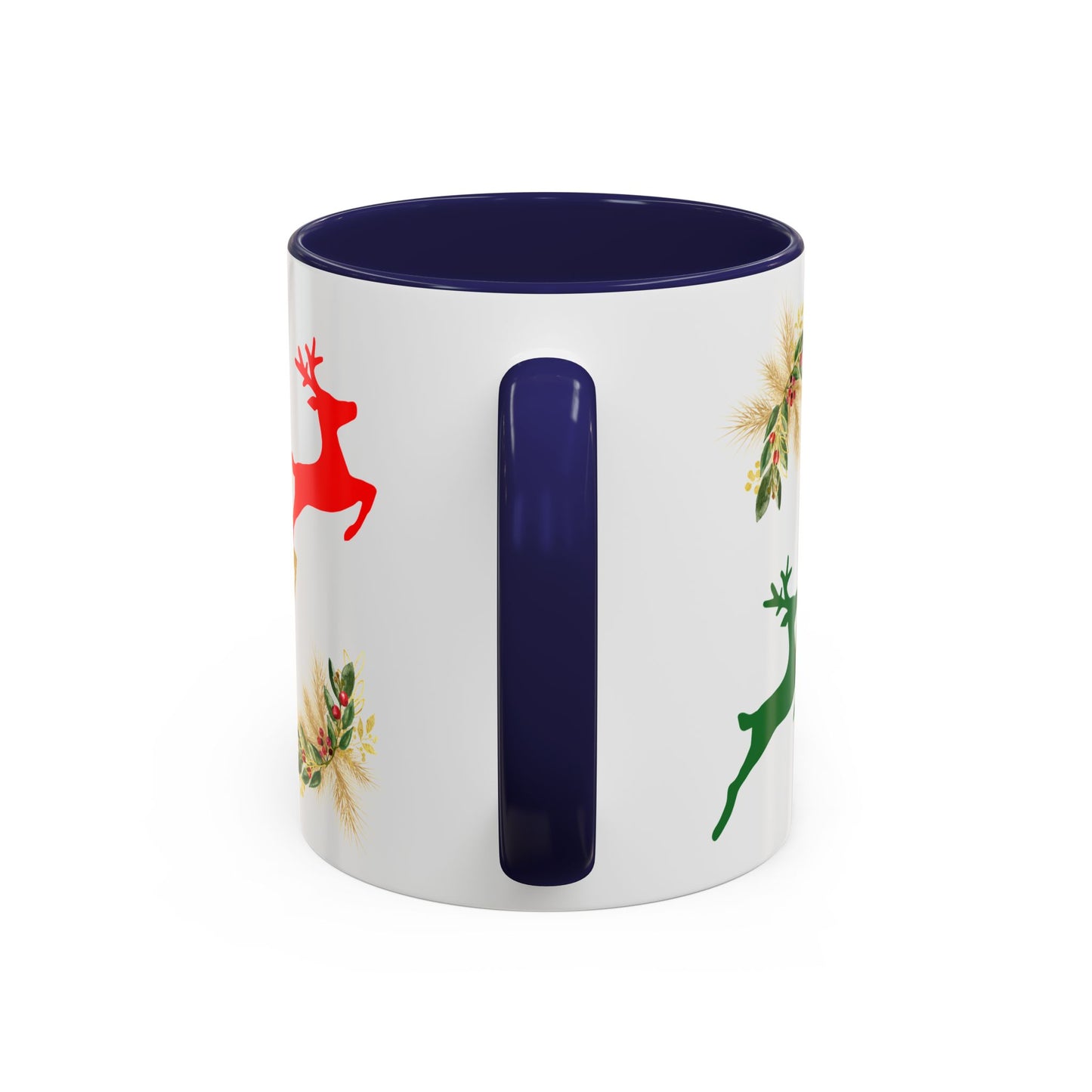 Reindeer Fun - Accent Coffee Mug (11, 15oz)