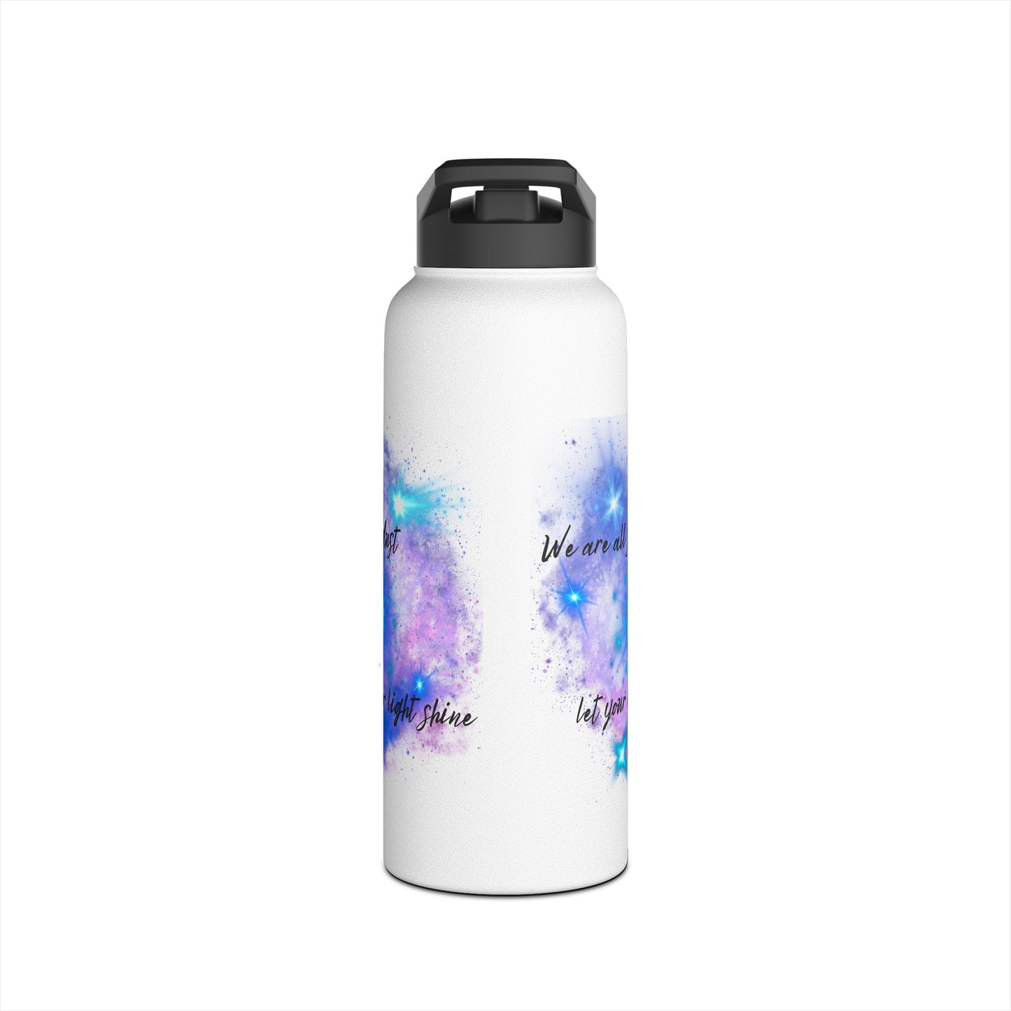 Let Your Inner Light Shine - Stainless Steel Water Bottle, Standard Lid