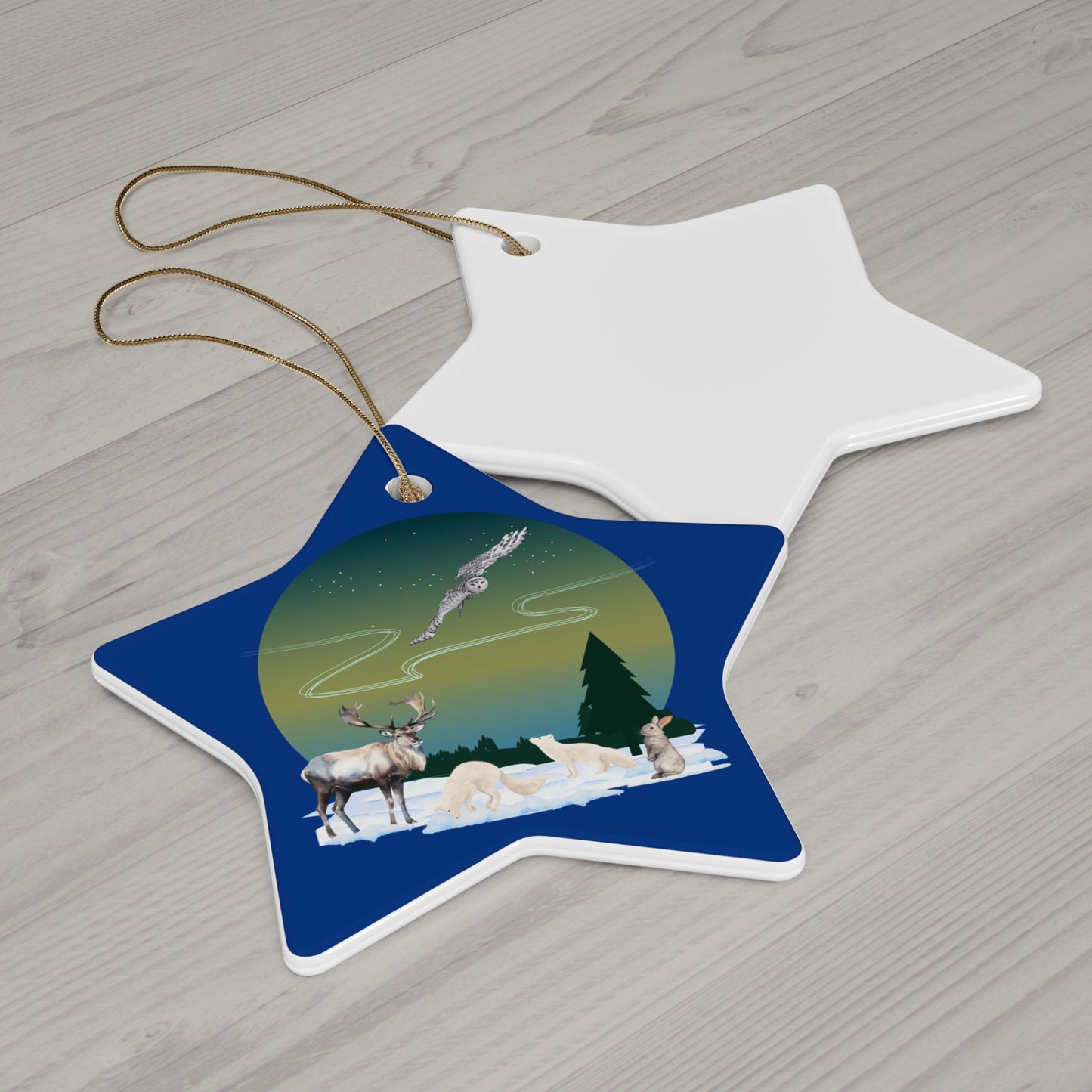 Winter Wonderland - Ceramic Ornament, 3 Shapes