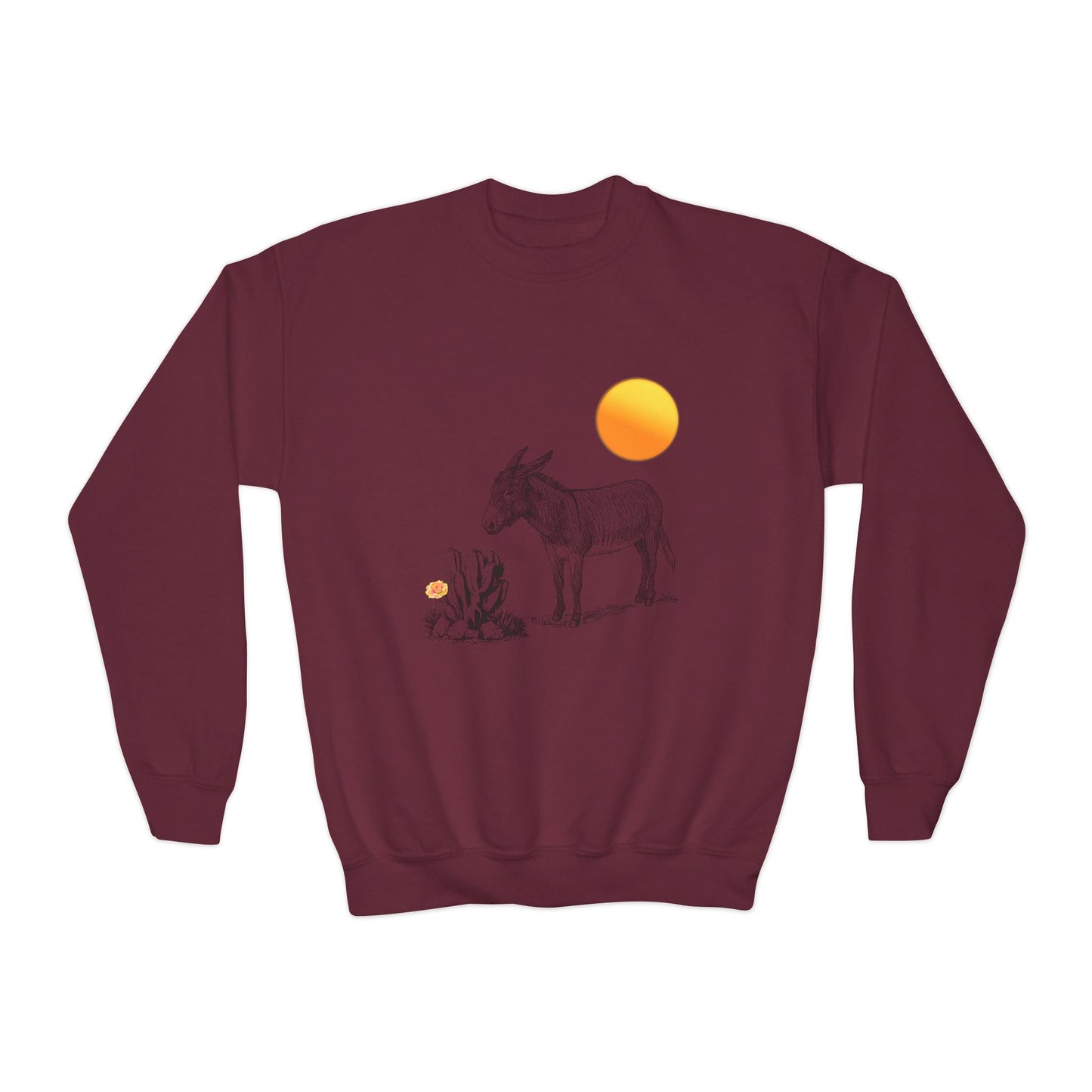 Desert Donkey - Youth Crewneck Sweatshirt