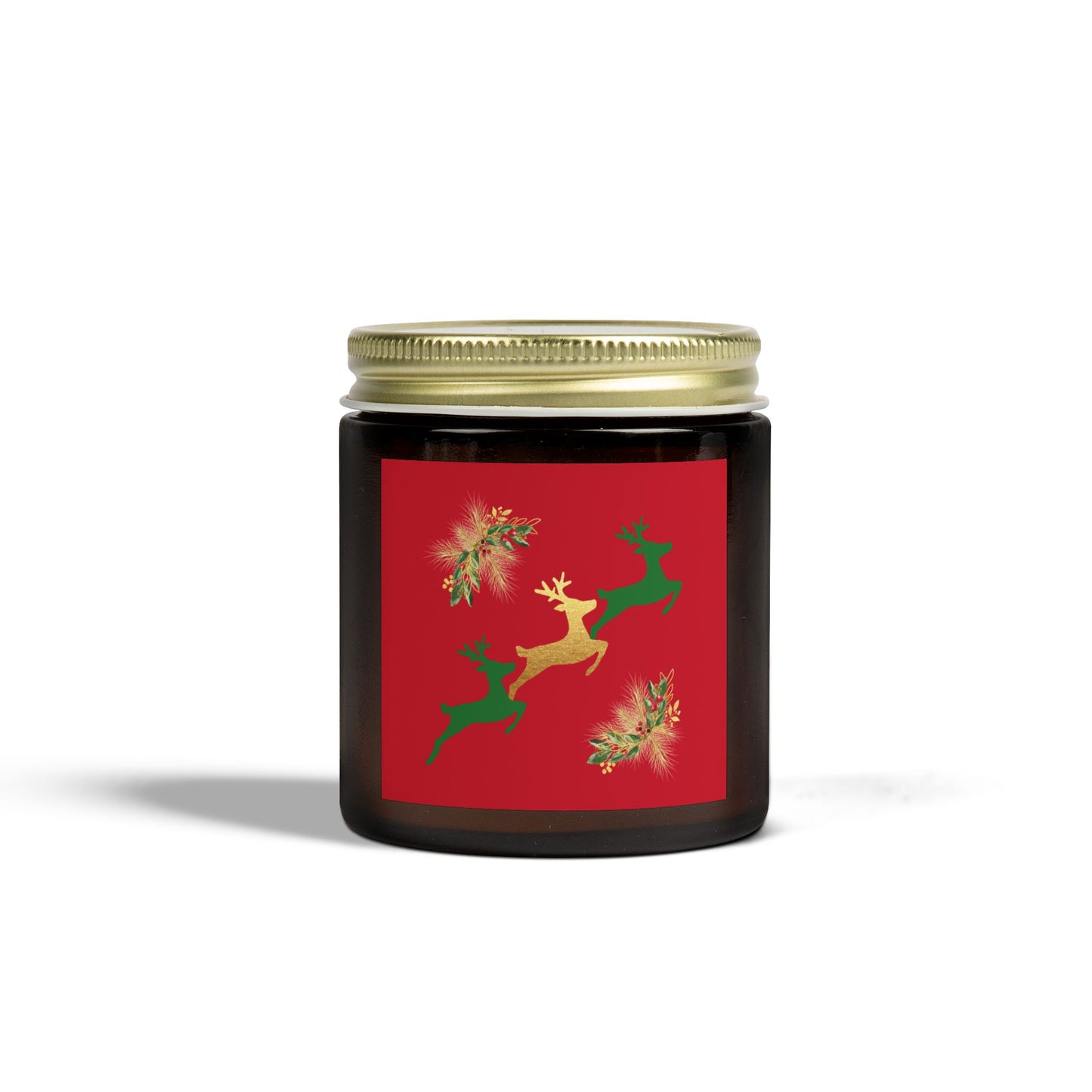 Reindeer Fun - Scented Candles, Coconut Apricot Wax (4oz, 9oz)