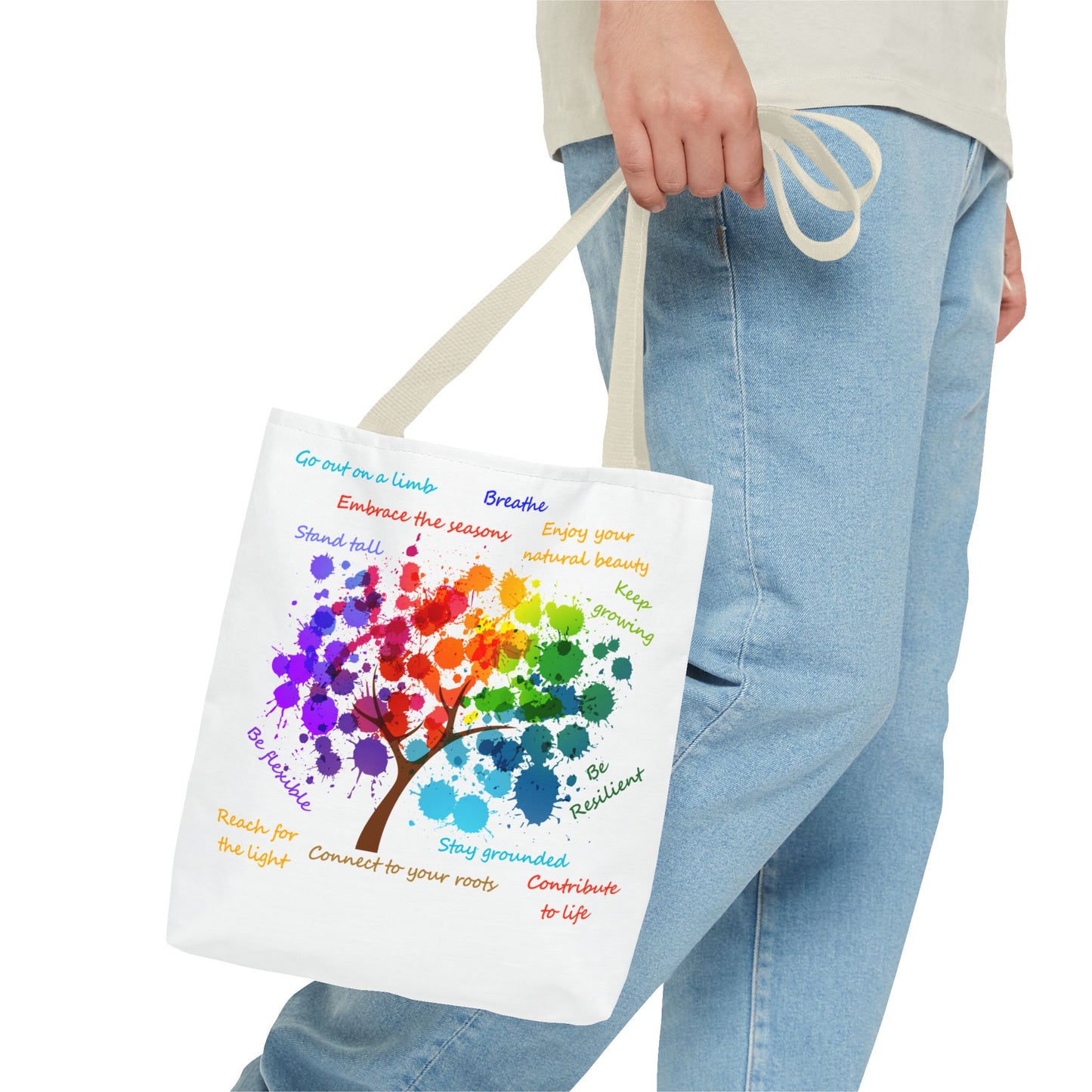 Tree of Life White - Tote Bag (AOP)