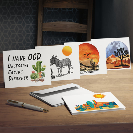 Desert Designs - Multi-Design Greeting Cards (5-Pack)