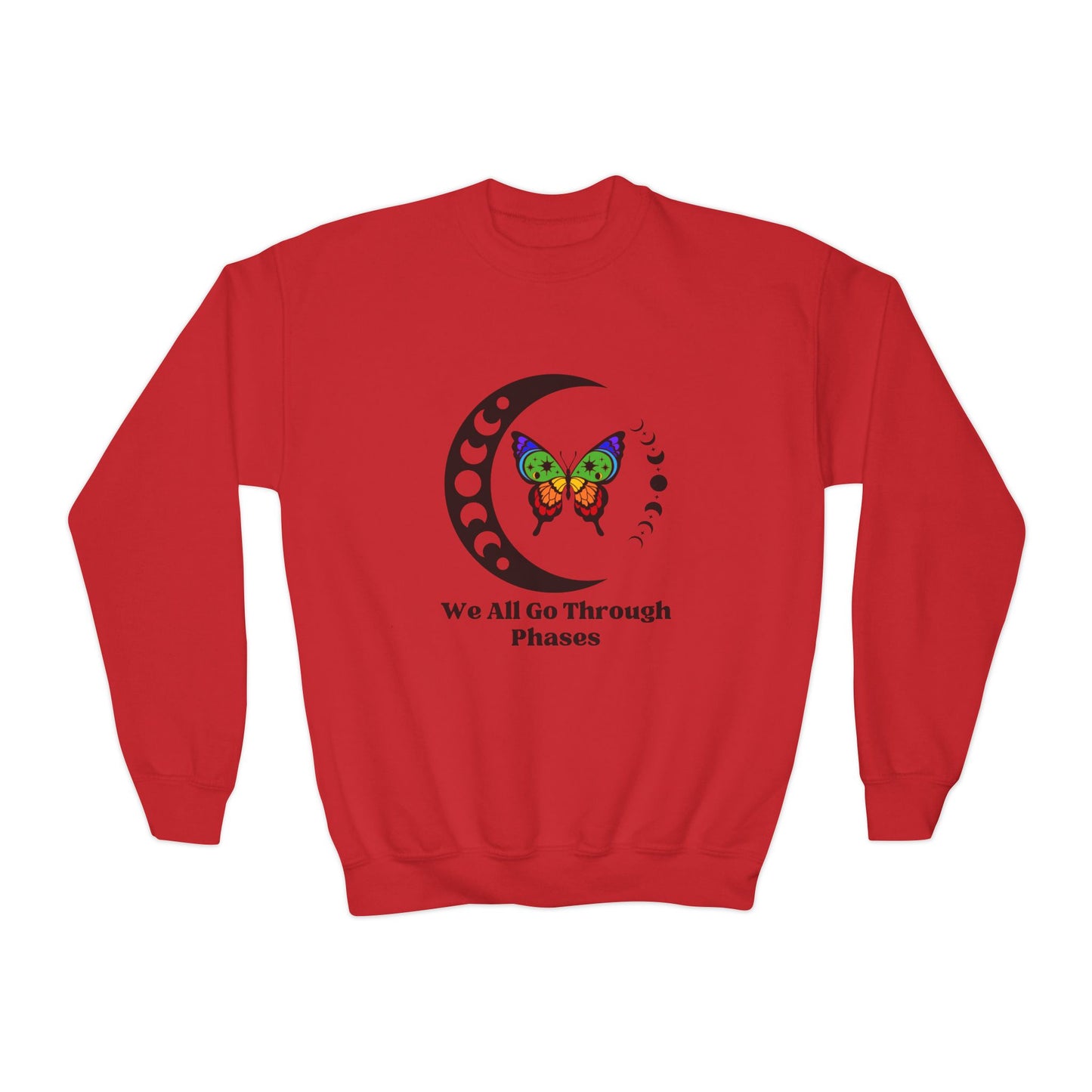 We All Go Through Phases - Youth Crewneck Sweatshirt