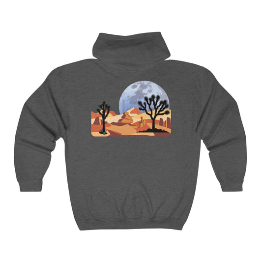 Desert Vibes - Adult Unisex Full Zip Hooded Sweatshirt