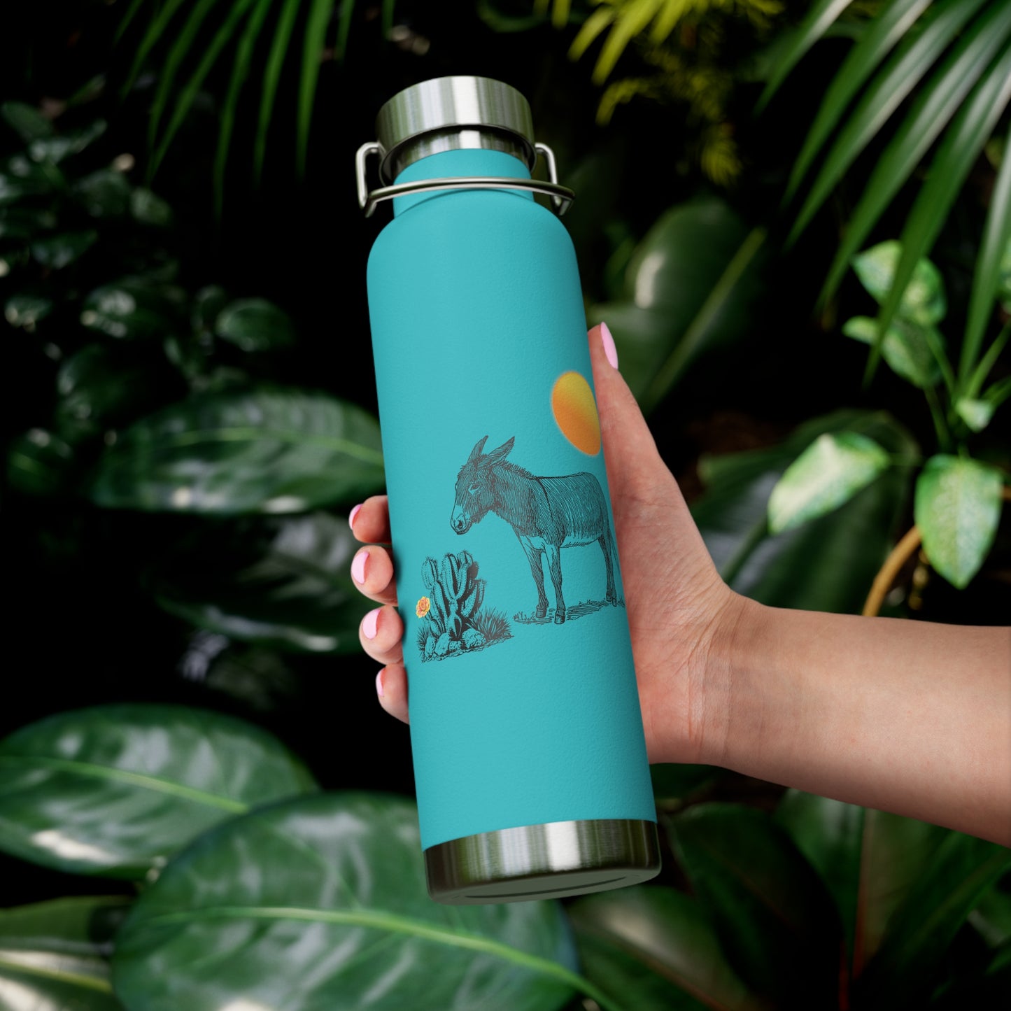 Donkey Desert - Copper Vacuum Insulated Bottle, 22oz