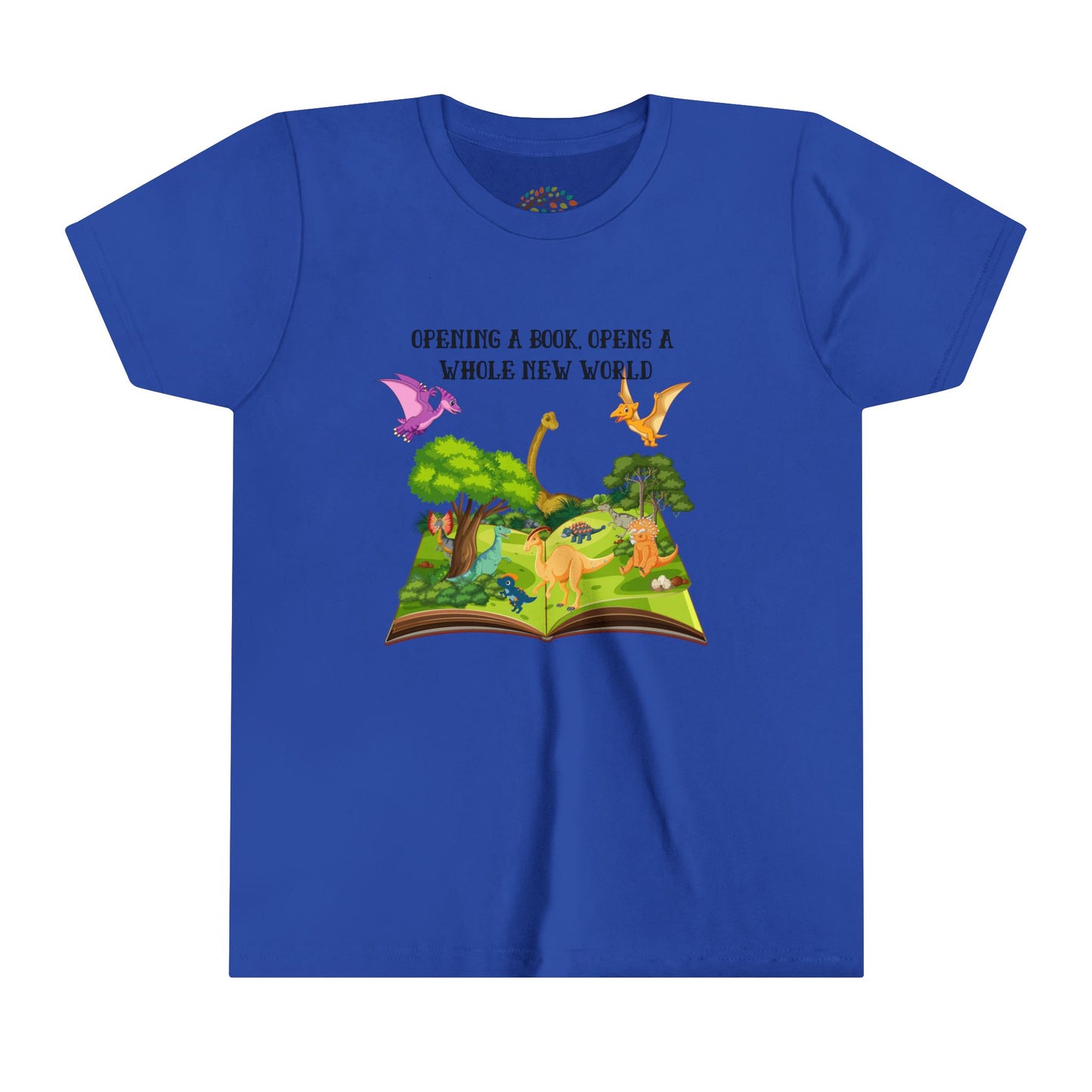 Dinosaur Book Adventure Youth Tee - Discovery Awaits