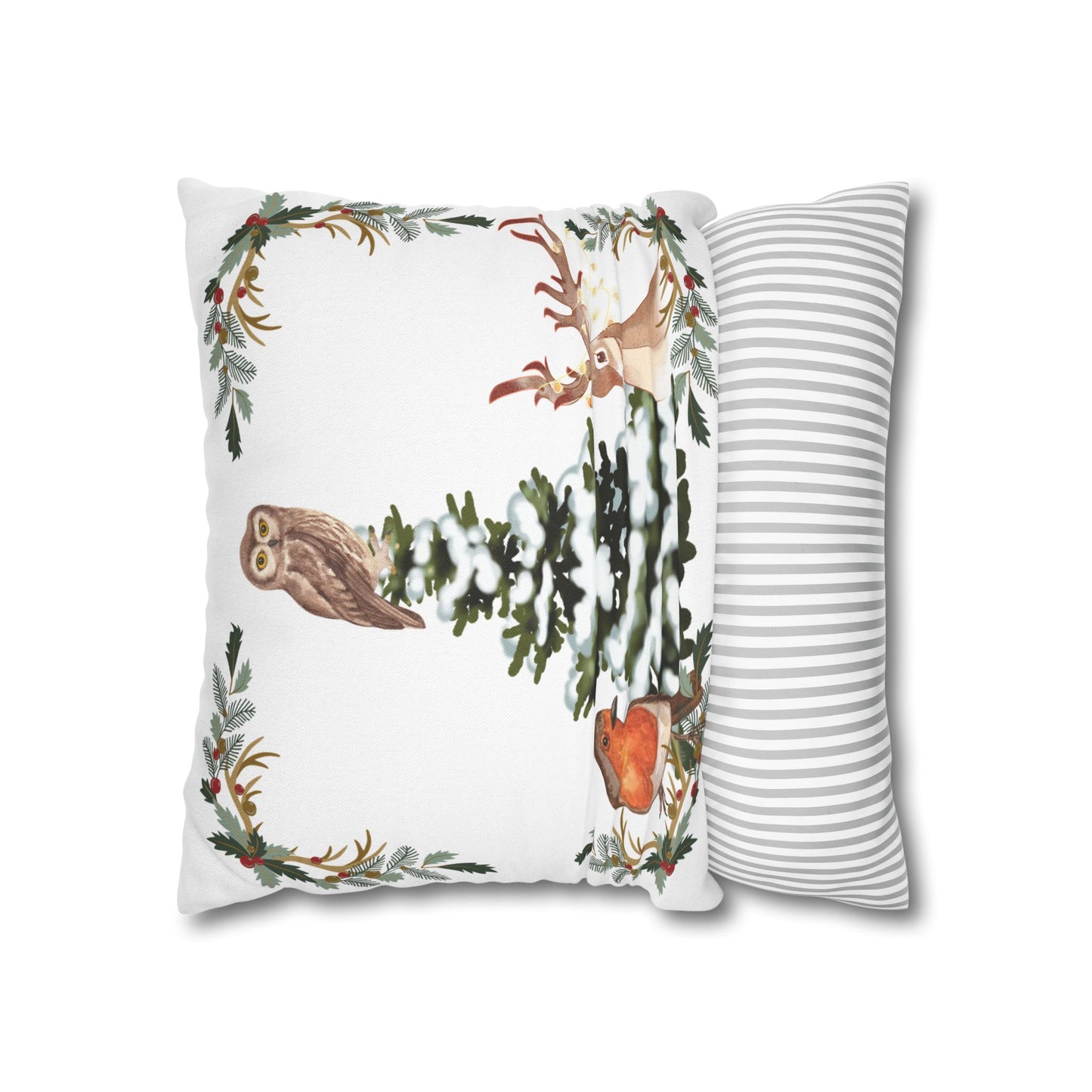 Winter Tree White - Square Pillowcase - Various Sizes