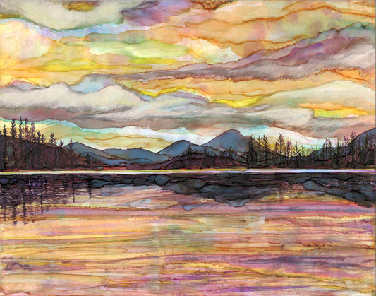 Lake Sunset : Art Prints